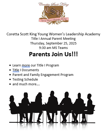 Annual Title I Meeting Invitation